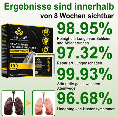 👩‍⚕️💝 Celsiora® Nano-Lungenreinigungspflaster (Hilft bei erschwertem Abhusten, Kurzatmigkeit, übermäßiger Verschleimung und Lungeninfektionen)