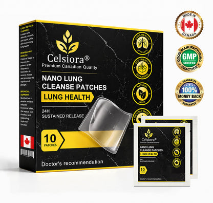 🍁💝Celsiora® Nano Lung Cleanse Patches (stubborn mucus, COPD, chest tightness, shortness of breath, persistent cough, pneumonia)
