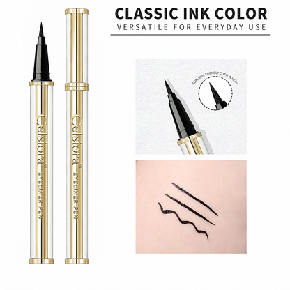 ✨💖Celsiora® 24HR Waterproof Eyeliner Pen | Smudge-Proof Bold Thick Tip Liquid Eye Liner | Ultra-Smooth All-Day Wear