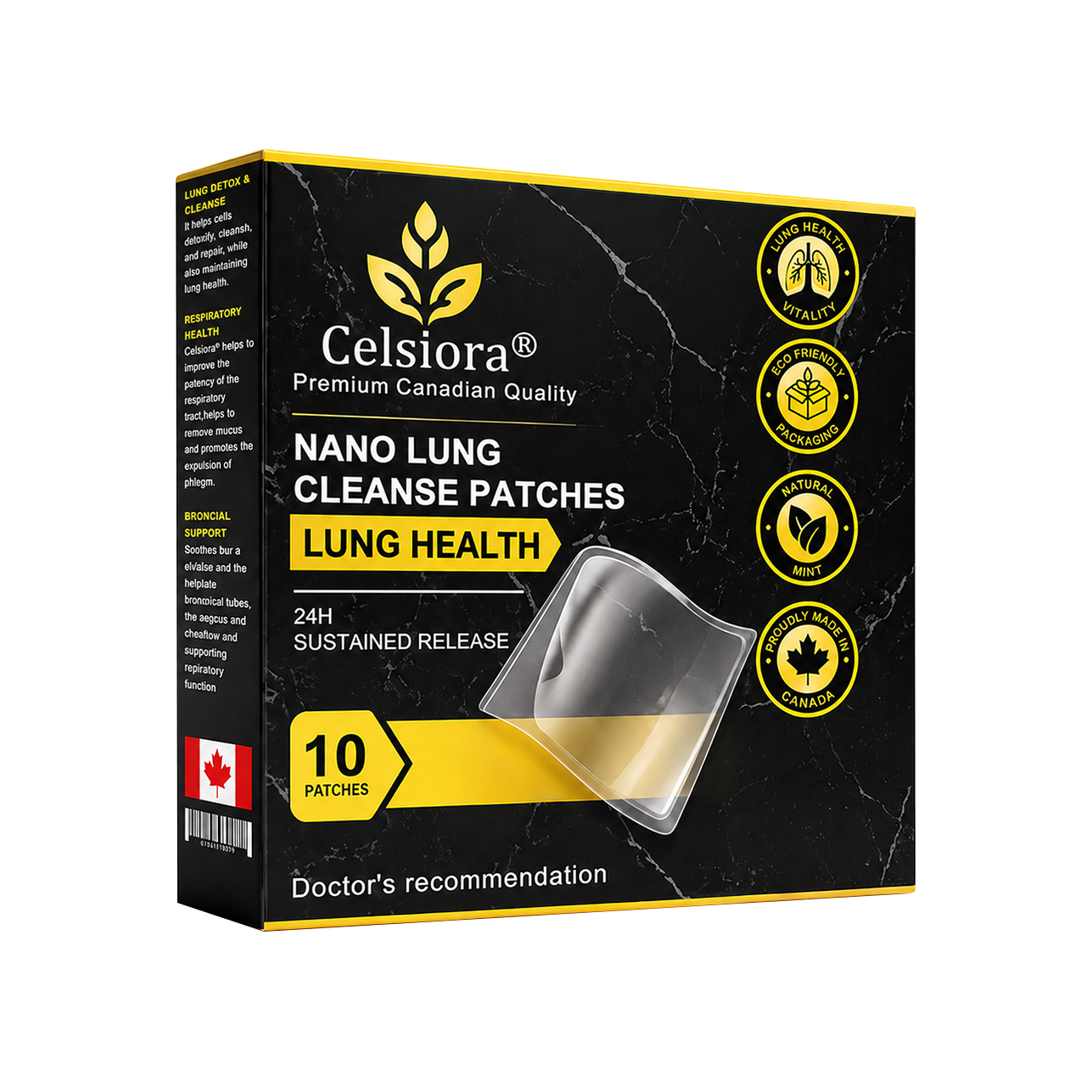 🍁💖Celsiora® Nano Lung Cleanse Patches (stubborn mucus, COPD, chest tightness, shortness of breath, persistent cough, pneumonia)