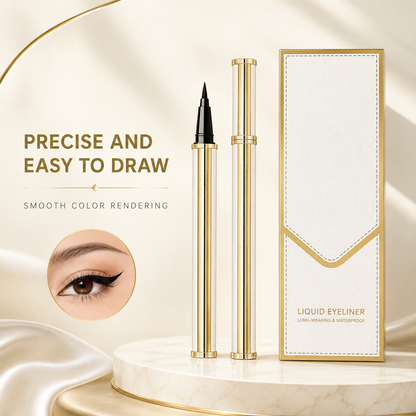 ✨💖24HR Waterproof Lambskin Eyeliner Pen – Smudge- Proof Long-Lasting Smooth Thick Tip for Defined Eye Looks, All-Day Wear & Simple Beginner Use