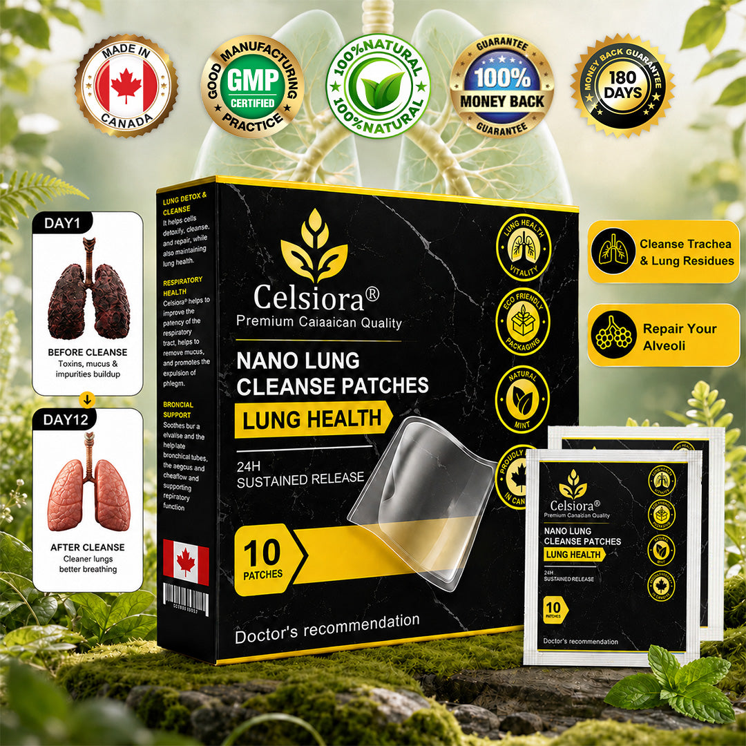 🍁💝Celsiora® Nano Lung Cleanse Patches (stubborn mucus, COPD, chest tightness, shortness of breath, persistent cough, pneumonia)
