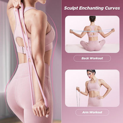 ✨ 🎉 HOT SALE ⚡ 50K+ SOLD! 50% OFF 🔥 Resistance Bands & Figure 8 Exercise Bands for Men & Women