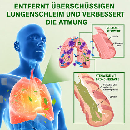 👩‍⚕️💝 Celsiora® Nano-Lungenreinigungspflaster (Hilft bei erschwertem Abhusten, Kurzatmigkeit, übermäßiger Verschleimung und Lungeninfektionen)