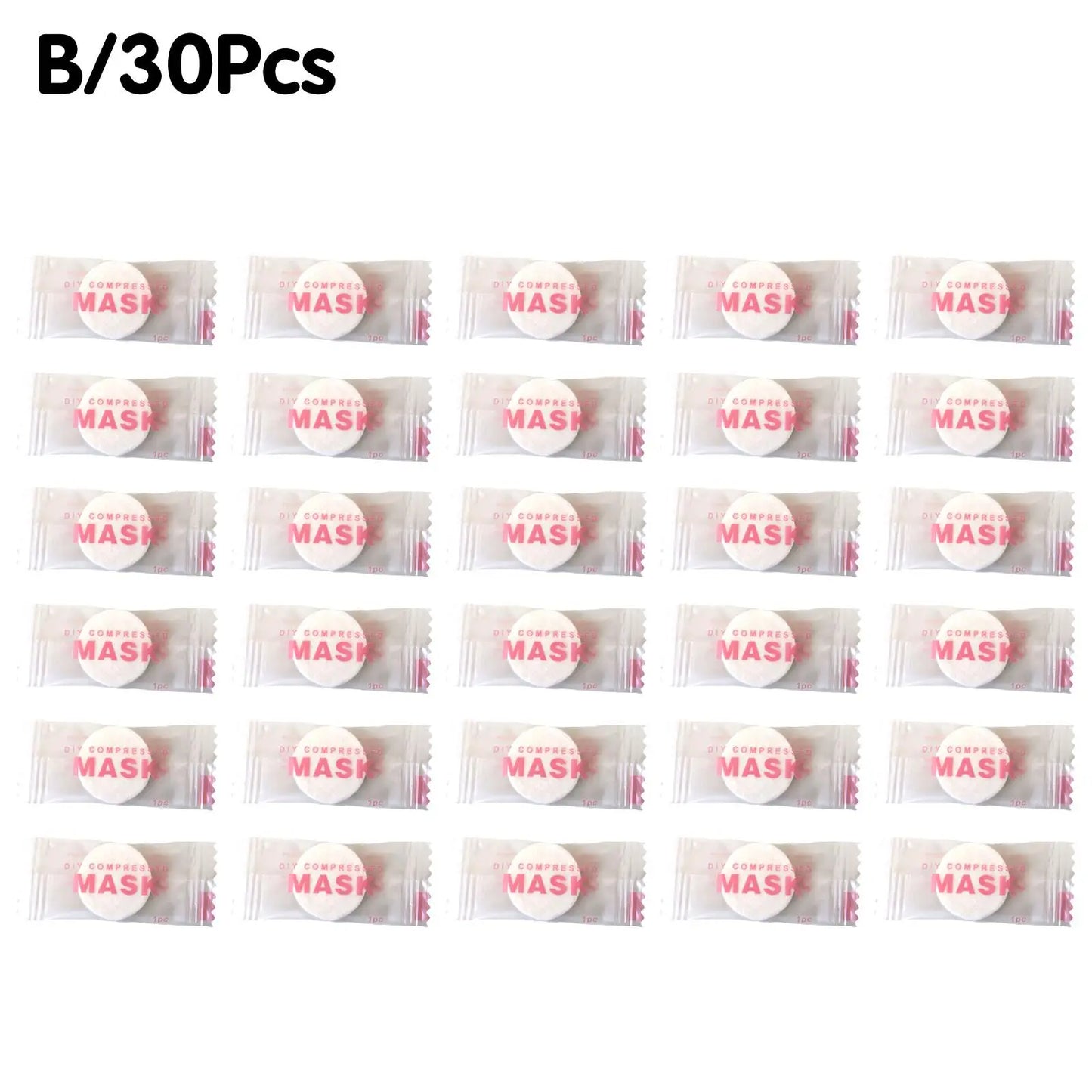 NEW High-end 30/50PCS Disposable Compressed Facial Mask Portable Non-woven Face Mask Facial Towel Coin Cotton Wrapped Tissues