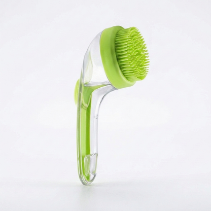 ✨🔥LIMITED-TIME 50% OFF! 🛁 2-in-1 Pet Bath Brush with Shampoo Dispenser | Dual-Sided Silicone Dog & Cat Scrubber for Gentle Massaging