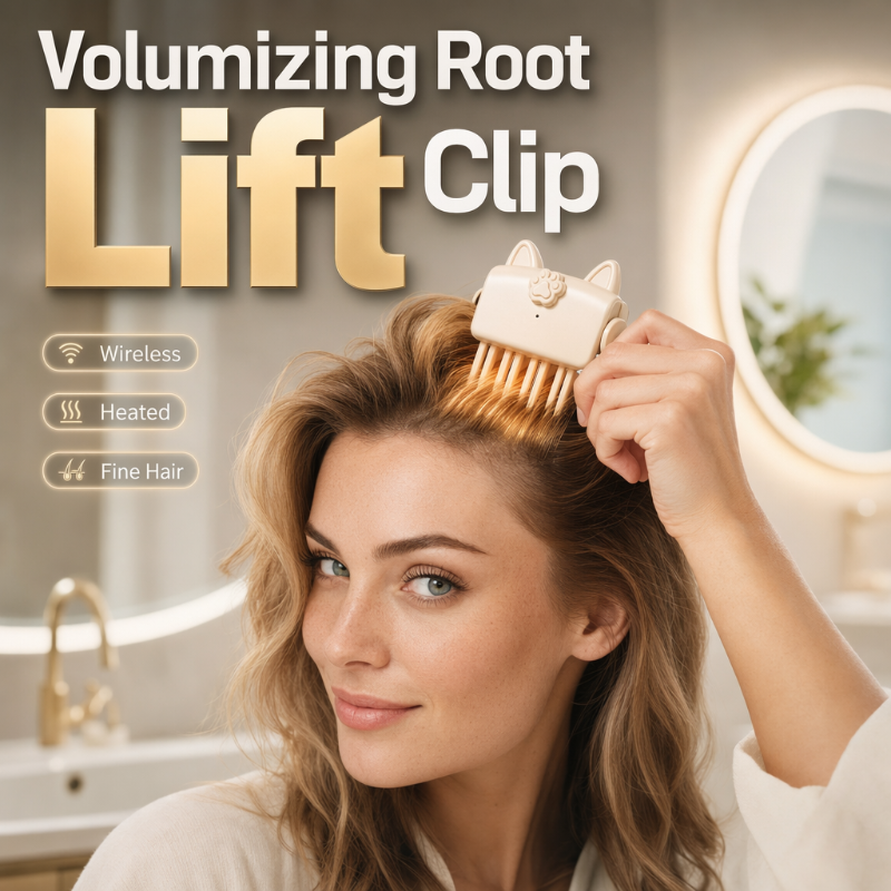 ✨🎉48K+ Sold 💇 Wireless Heated Volumizing Root Lift Clip✨Portable Travel Hair Styling Tool for Flat Fine Hair— Devareon®