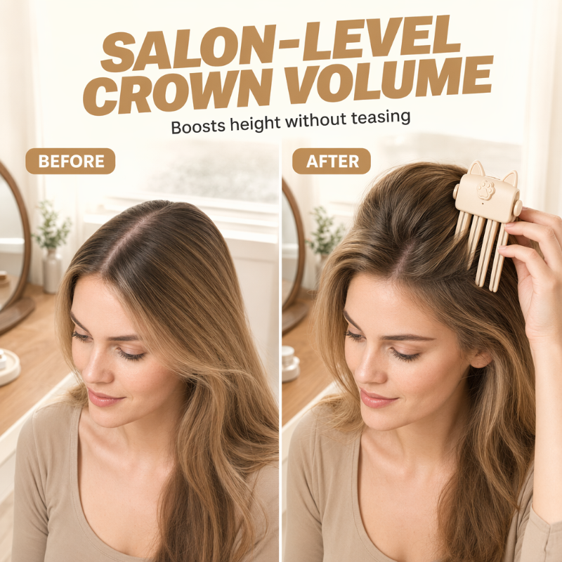 ✨🎉48K+ Sold 💇 Wireless Heated Volumizing Root Lift Clip✨Portable Travel Hair Styling Tool for Flat Fine Hair— Devareon®